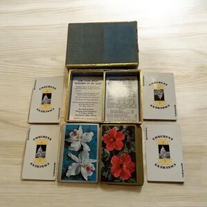 Congress Playing Cards Flower Bouquets Bridge Deck Double Box Set US VTG